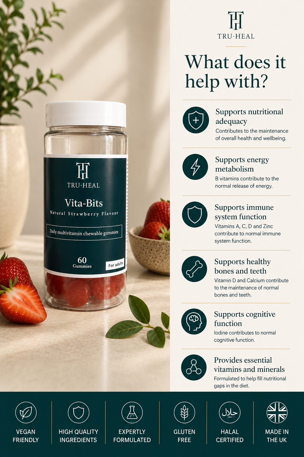 Tru-Heal Vita-Bits Daily Multivitamin Gummies
