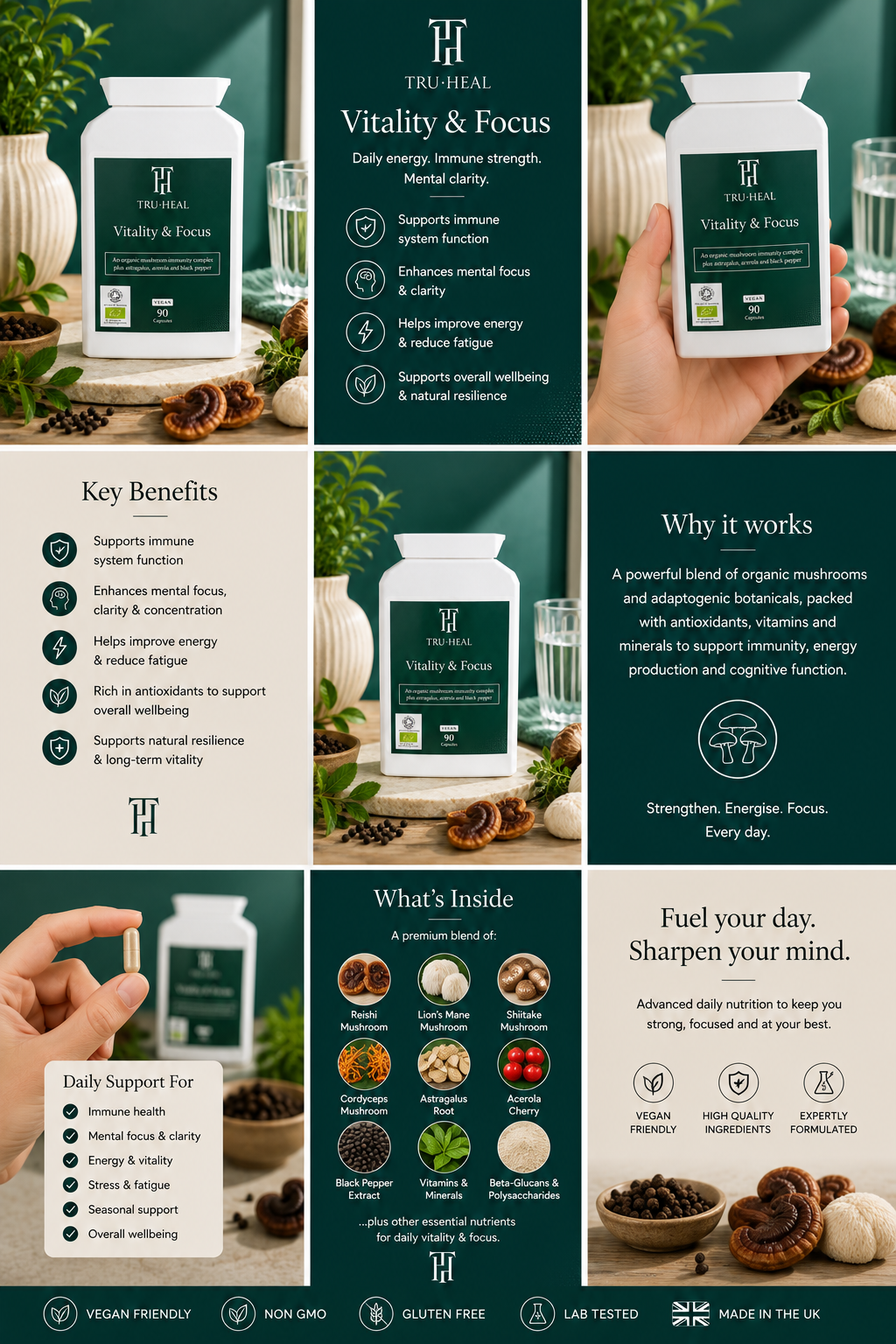 Tru-Heal Vitality & Focus – Daily Energy & Cognitive Wellness
