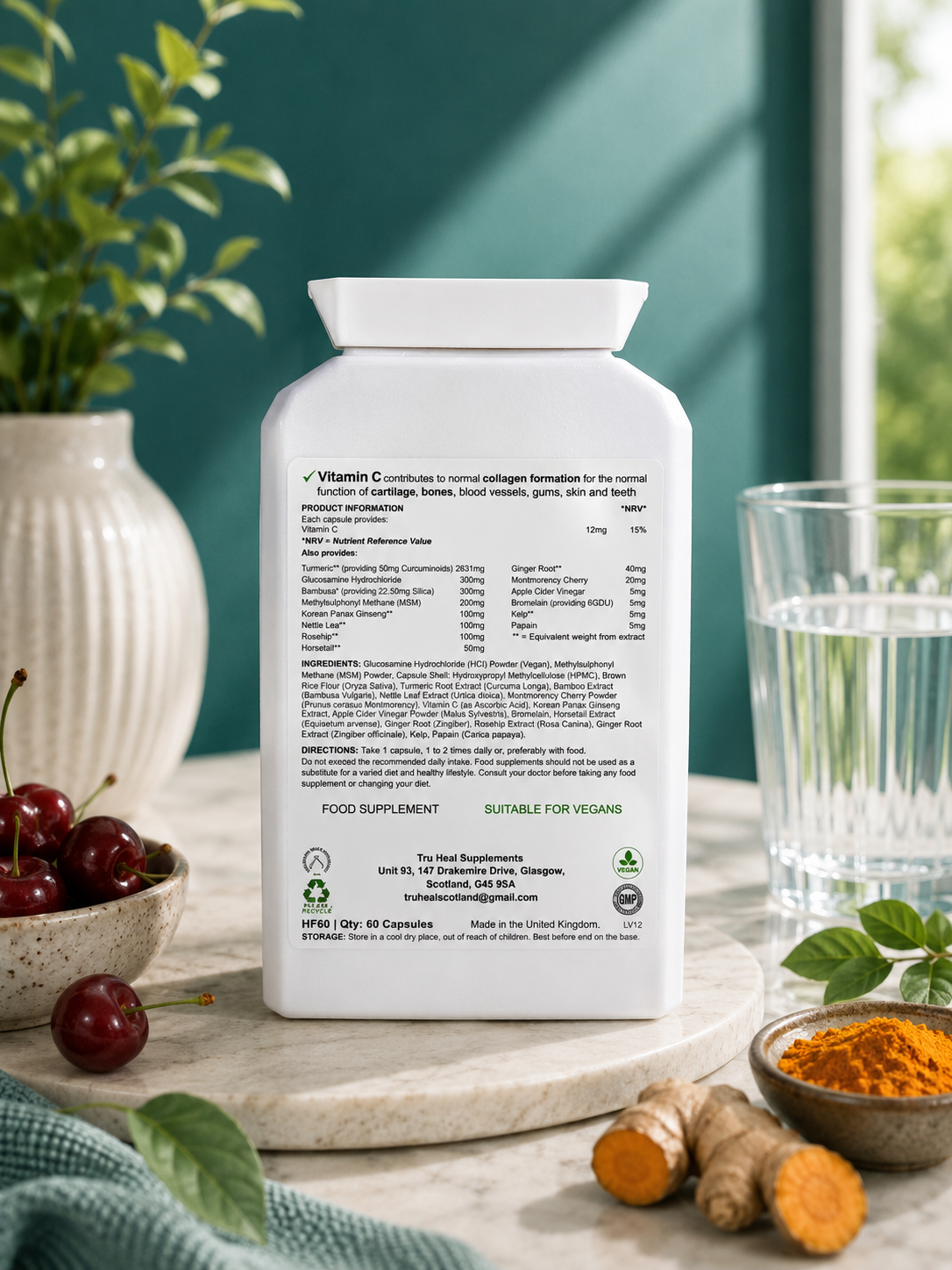 Tru-Heal Mobility & Bone Strength – Glucosamine, MSM, Turmeric & Vitamin C