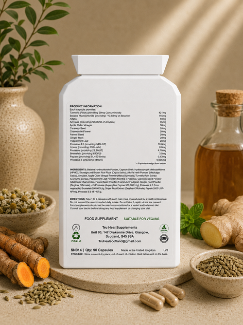 Tru-Heal Digestive Comfort – Plant-Derived Digestive Enzyme Complex