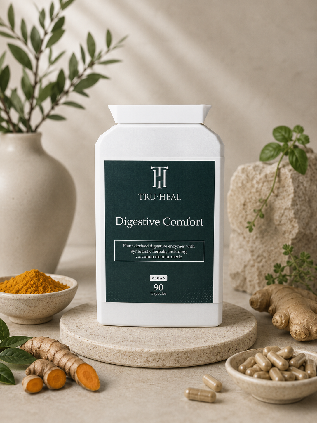 Tru-Heal Digestive Comfort – Plant-Derived Digestive Enzyme Complex