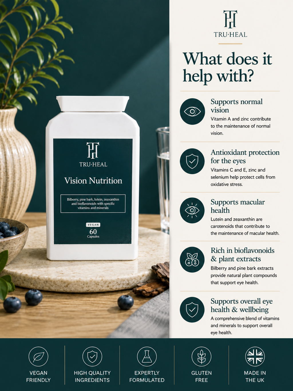 Tru-Heal Vision Nutrition – Eye Health & Nutritional Support